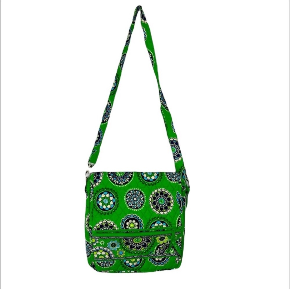 Vera Bradley Cupcakes Green Crossbody Hipster Messenger Bag
